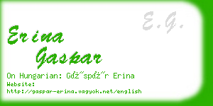 erina gaspar business card